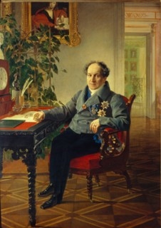 Portrait of Prince Alexander Nikolayevich Golitsyn (1773-1844), 1840. Artist: Briullov, Karl Pavlovich (1799-1852)