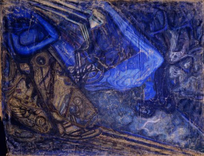 Mourning the Death of Michail Vrubel, 1910-1911. Artist: Denisov, Vasily Ivanovich (1862-1921)