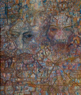 Faces, 1940. Artist: Filonov, Pavel Nikolayevich (1883-1941)