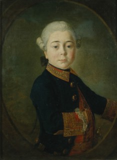Portrait of Count Nikolai Dmitrievich Matyushkin as Child, 1763. Artist: Golovachevsky, Kirill Ivanovich (1735-1823)