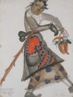 Costume design for the opera Snow Maiden by N. Rimsky-Korsakov, 1919. Artist: Grigoriev, Boris Dmitryevich (1886-1939)