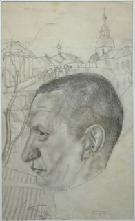 Portrait of Alexander Kerensky (1881-1970), 1924. Artist: Grigoriev, Boris Dmitryevich (1886-1939)