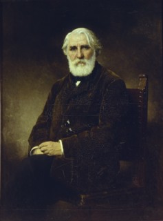 Portrait of the author Ivan S. Turgenev (1818-1883), 1875. Artist: Harlamov, Alexei Alexeyevich (1840-1922)