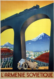 Soviet Armenia (Poster of the Intourist company), 1935. Artist: Igumnov, Sergei Dmitrievich (1900-1942)