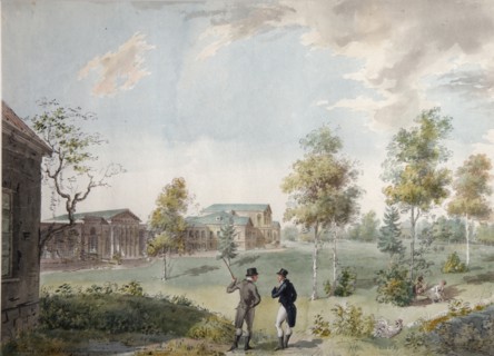 Main house of the Urban Estate of Count Alexei Kirillovich Razumovsky in Moscow, Early 1800s. Artist: Ivanov, Ivan Alexeyevich (1779-1848)