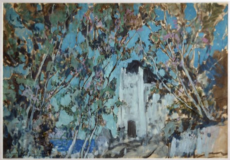Stage design for the opera Ruslan and Lyudmila by M. Glinka, 1906. Artist: Korovin, Konstantin Alexeyevich (1861-1939)