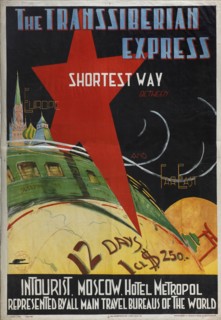 Transsiberian express (Poster of the Intourist company), 1930. Artist: Litvak, Max (1898-after 1943)