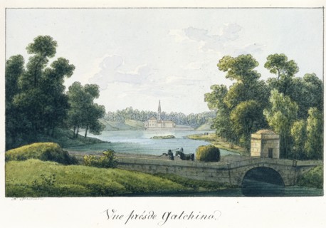 The Priory Palace in Gatchina, before 1817. Artist: Martynov, Andrei Yefimovich (1768-1826)