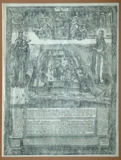 The Kirillo-Belozersky Monastery, 1742. Artist: Nekhoroshevsky, Martyn Nesterovich (active Mid of 18th cen.)