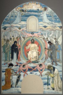 The Saviour Enthroned, 1905. Artist: Nesterov, Mikhail Vasilyevich (1862-1942)