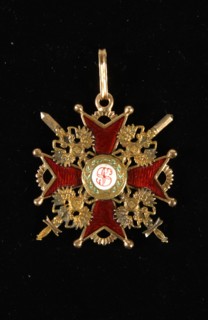 The Badge of the Order of Saint Stanislaus, Third Class. Artist: Orders, decorations and medals