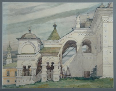 The Trinity Church in Solikamsk, 1909. Artist: Plotnikov, Vladimir Alexandrovich (1866-1917)