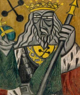 King of clubs, 1915. Artist: Rozanova, Olga Vladimirovna (1886-1918)