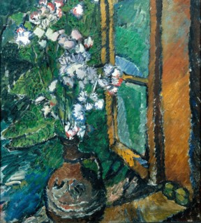 Jug with Flowers. Artist: Rozanova, Olga Vladimirovna (1886-1918)