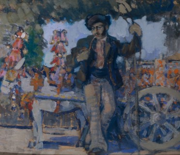 Giovanni Grasso, 1908. Artist: Sapunov, Nikolai Nikolayevich (1880-1912)