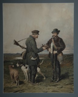 Hunters, 1864. Artist: Sokolov, Pyotr Petrovich (1821-1899)