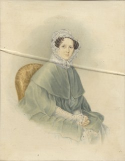 Portrait of Countess Natalia Pavlovna Stroganova, 1845. Artist: Voronov (active Mid of 19th cen.)