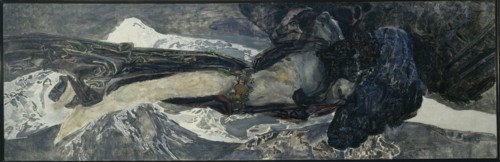 Flying Demon, 1899. Artist: Vrubel, Mikhail Alexandrovich (1856-1910)