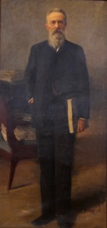 Portrait of the composer Nikolai Rimsky-Korsakov (1844-1908), c. 1900. Artist: Wisel, Emil Oskarovich (1866-1943)