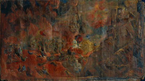 Battle Scene, 1912. Artist: Yakulov, Georgi Bogdanovich (1884-1928)