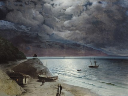 Night at Gurzuf, 1891. Artist: Aivazovsky, Ivan Konstantinovich (1817-1900)