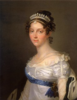 Portrait of Empress Elizabeth Alexeievna, Princess Louise of Baden (1779-1826), after 1806. Artist: Anonymous