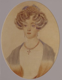 Portrait of Ekaterina Nikolayevna Goncharova (1809-1843), End of 1820s-Early 1830s. Artist: Anonymous