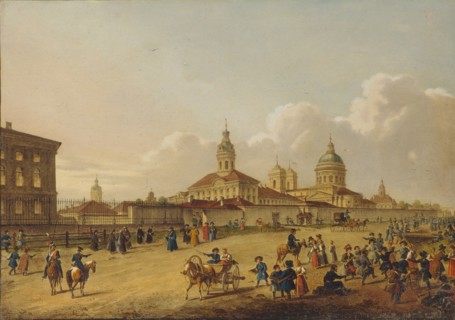 The Alexander Nevsky Monastery. Artist: Anonymous