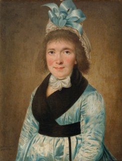 Portrait Of a Woman In a Blue Dress, 1799. Artist: Anonymous