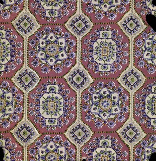 Textile Design For the Trekhgornaya Manufaktura, 1918. Artist: Anonymous