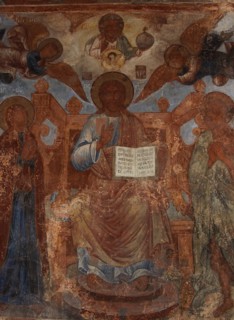 Fresco in the Cathedral of Our Lady of the Sign, Novgorod, Early 18th cen.. Artist: Bakhmatov, Ivan Yakovlevich (active Early 18th cen.)