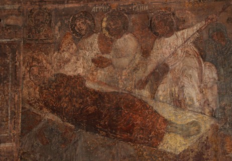 Fresco in the Cathedral of Our Lady of the Sign, Novgorod, Early 18th cen.. Artist: Bakhmatov, Ivan Yakovlevich (active Early 18th cen.)