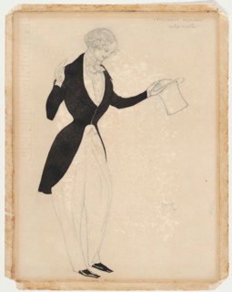Costume design for the ballet Carnaval by R. Schumann, 1910. Artist: Bakst, Léon (1866-1924)