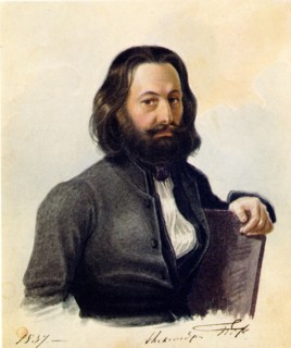 Portrait of Decembrist Alexander V. Podzhio (1798-1873), 1837. Artist: Bestuzhev, Nikolai Alexandrovich (1791-1855)