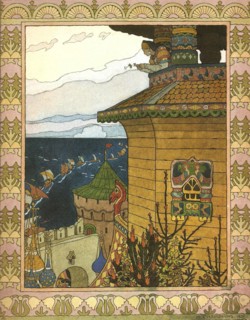 Illustration to the fairytale The White Duck, 1902. Artist: Bilibin, Ivan Yakovlevich (1876-1942)