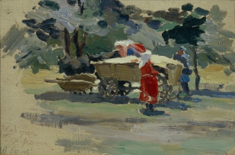 The Doukhobors in Borjomi, 1895. Artist: Borisov-Musatov, Viktor Elpidiforovich (1870-1905)