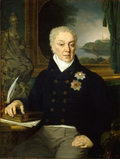 Portrait of the Secretary of State Dmitri Prokofievich Troshchinsky (1754-1829), 1819. Artist: Borovikovsky, Vladimir Lukich (1757-1825)