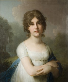 Portrait of Countess Yekaterina Gavriilovna Gagarina (1783-1861), 1801. Artist: Borovikovsky, Vladimir Lukich (1757-1825)