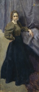 Portrait of the painter Yelizaveta Martynova (1868-1905), 1896. Artist: Braz, Osip Emmanuilovich (1872-1936)