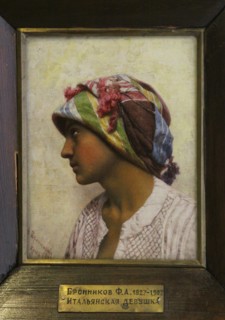 The Italian Girl, 1880. Artist: Bronnikov, Feodor Andreyevich (1827-1902)