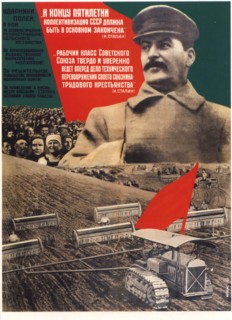 By the end of a five-years plan collectivization should be finished (Poster), 1932. Artist: Klutsis, Gustav (1895-1938)