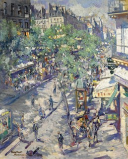 The Boulevard de Sébastopol in Paris, 1923. Artist: Korovin, Konstantin Alexeyevich (1861-1939)