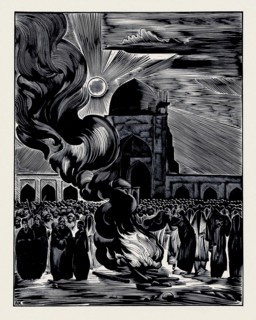 The Liberation of Muslim Women. Burning the Veil, 1928. Artist: Kravchenko, Alexei Ilyich (1889-1940)