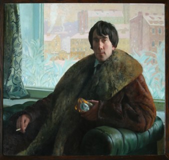 Portrait of the sculptor and architect Isidor Zolotarevsky (1885-1961), 1922. Artist: Kustodiev, Boris Michaylovich (1878-1927)