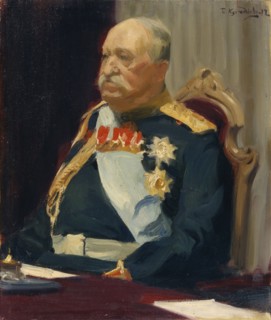 Portrait of Count Alexei Ignatyev, the Member of the State Council, Minister of the interior, 1902. Artist: Kustodiev, Boris Michaylovich (1878-1927)