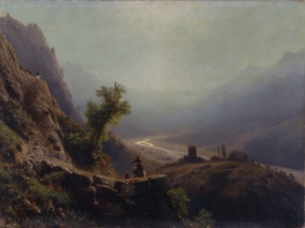 In the Caucasus Mountains, 1879. Artist: Lagorio, Lev Felixovich (1827-1905)