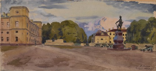 Gatchina Palace, 1924. Artist: Lanceray (Lansere), Nikolai Evgenyevich (1879-1942)