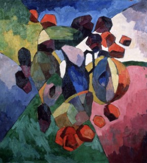 Blue jug and fruits, 1913. Artist: Lentulov, Aristarkh Vasilyevich (1882-1943)