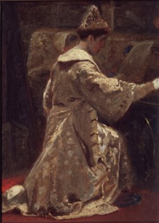 Tsar Alexis I Mikhailovich of Russia (1629-1676), before 1886. Artist: Litovchenko, Alexander Dmitrievich (1835-1890)