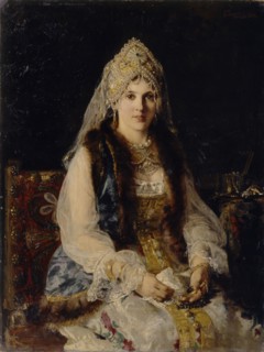 Boyar's Wife, 1880. Artist: Makovsky, Konstantin Yegorovich (1839-1915)